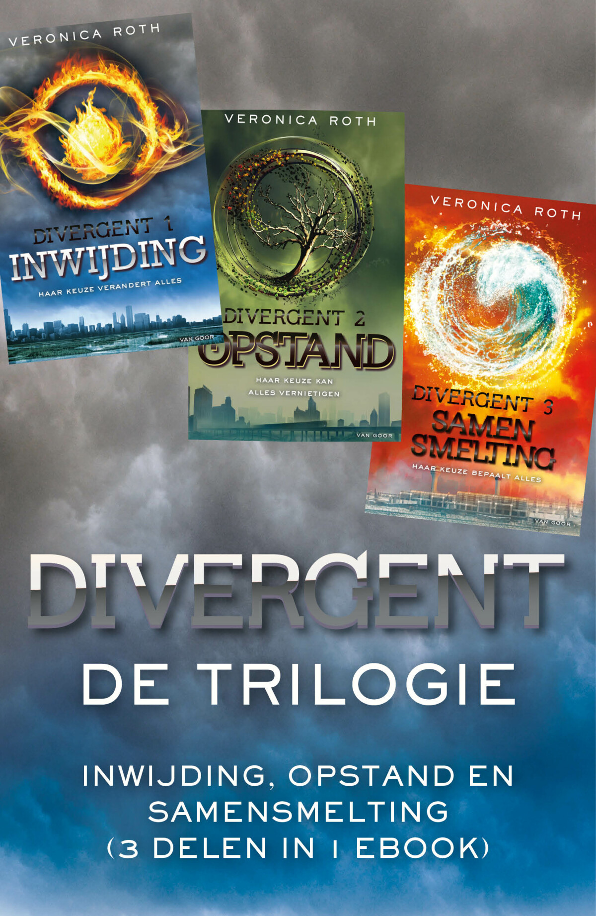 Divergent, de trilogie - Inwijding, Opstand en Samensmelting